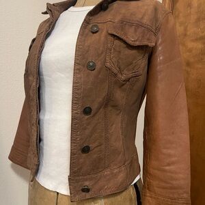 All Saints Brown Leather Jacket